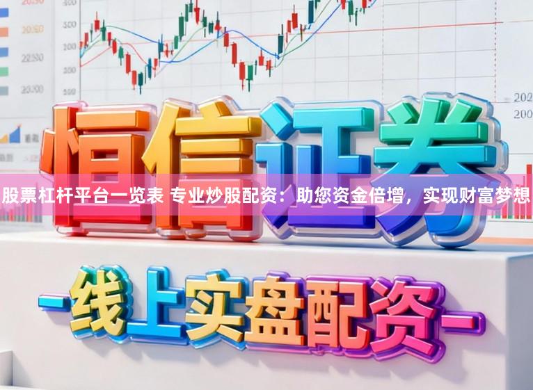 股票杠杆平台一览表 专业炒股配资：助您资金倍增，实现财富梦想