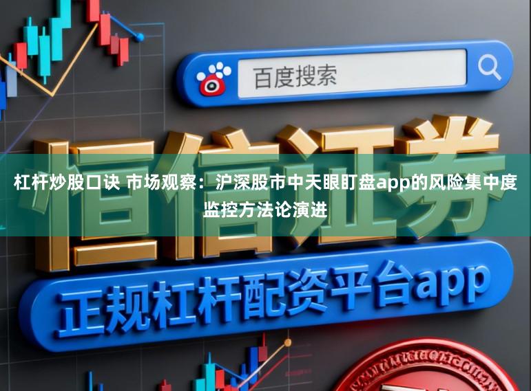 杠杆炒股口诀 市场观察：沪深股市中天眼盯盘app的风险集中度监控方法论演进