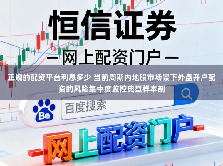正规的配资平台利息多少 当前周期内地股市场景下外盘开户配资的风险集中度监控典型样本剖
