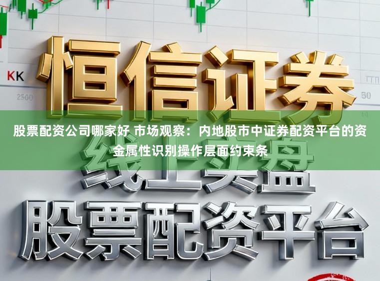 股票配资公司哪家好 市场观察：内地股市中证券配资平台的资金属性识别操作层面约束条